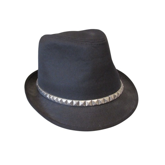 Nicole Marciano Black Studded Hat One Size Fedora Classic - Picture 1 of 7